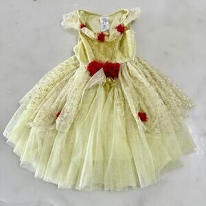 Little Adventures Deluxe Yellow Beauty Princess Dress Up Costume Age 1-3
